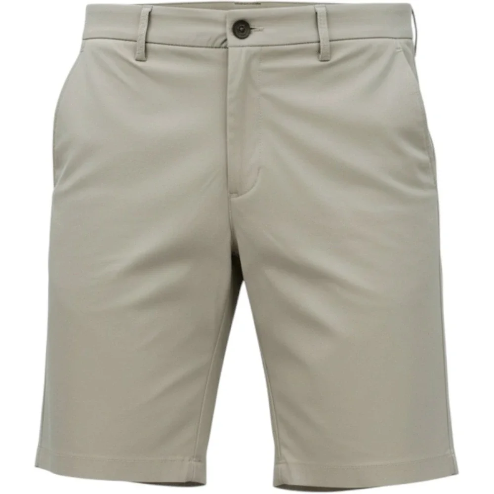 Nike Dri Fit Mens Shorts 34 Tan Khaki Golf Standard Fit Logo Pockets RN56323